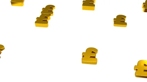 3D Pound Sign Animation on White Background, Financial Concept, 4k Vidéo 228448281