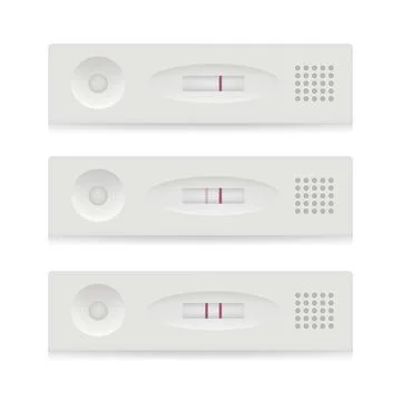 3d pregnancy test vector emoji illustration icon set Stockillustratie