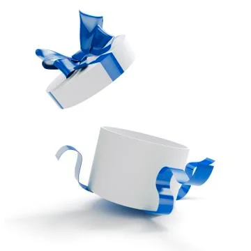 3d present box on  white background Stock Illustration