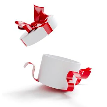 3d present box on  white background Stock Illustration