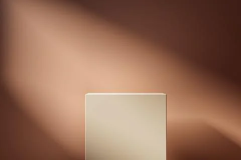 3d presentation background with pedestal or dais in the room illuminated by Stock Illustration