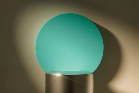 3d presentation background with pedestal or dais in the room illuminated by Stockillustratie