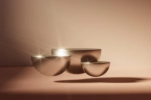 3d presentation background with pedestal or dais in the room illuminated by Illustrazione stock