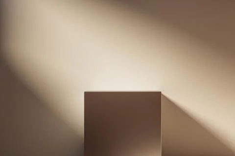 3d presentation background with pedestal or dais in the room illuminated by 스톡 일러스트