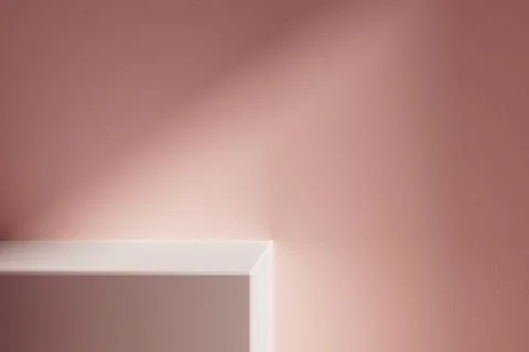 3d presentation background with pedestal or dais in the room illuminated by Stock Illustration