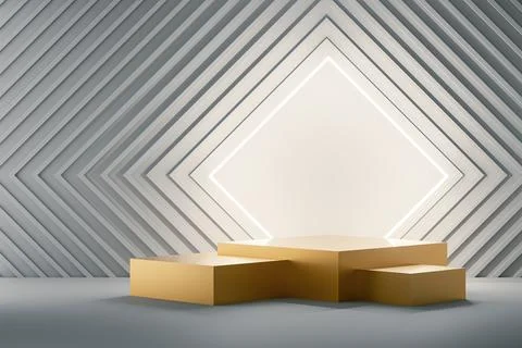 3d presentation pedestal Stock Illustration