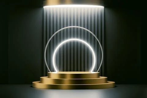 3d presentation pedestal Stock Illustration