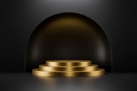 3d presentation pedestal Stock Illustration