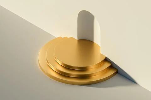 3d presentation pedestal Stock Illustration