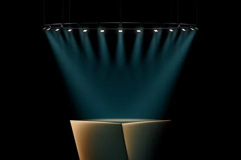 3d presentation pedestal Stock Illustration