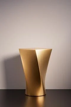 3d presentation pedestal or dais made of wood in room illuminated by sunlight Stock Illustration
