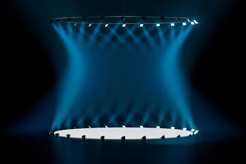 3d presentation scene pedestal Stock Illustration