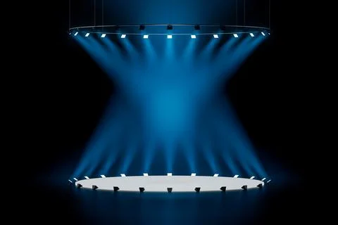 3d presentation scene pedestal Stock Illustration