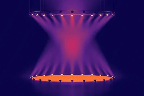 3d presentation scene pedestal Stock Illustration