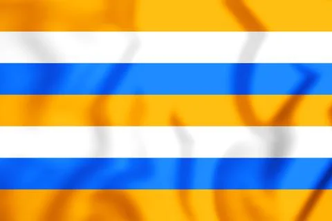 3D Prince's Flag. 3D Illustration. Stock Illustration
