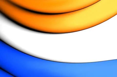 3D Prince's Flag. 3D Illustration. Stock Illustration
