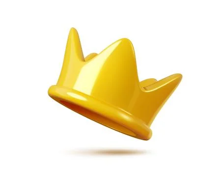 3d princess, king or queen crown, winner trophy Stock Illustration