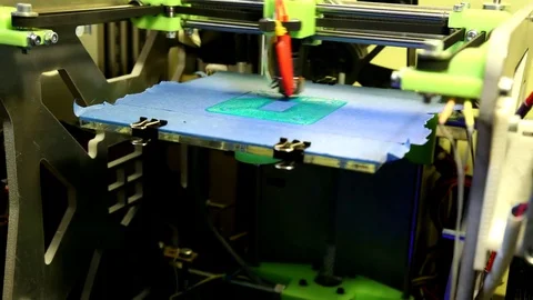 3D print 2 time lapse Stock Footage 71837624