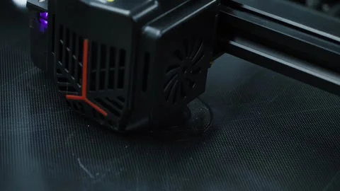 3D PRINT Black Layer Stock Footage 273498163