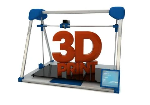 3d print Stock Illustration