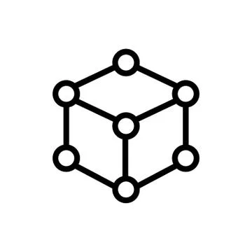 3D print printer icon vector. Isolated contour symbol illustration 스톡 일러스트