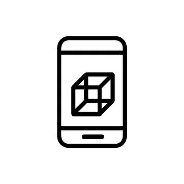 3D print printer icon vector. Isolated contour symbol illustration 스톡 일러스트