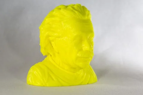 3D printed Albert Einstein Bust Fotos Stock