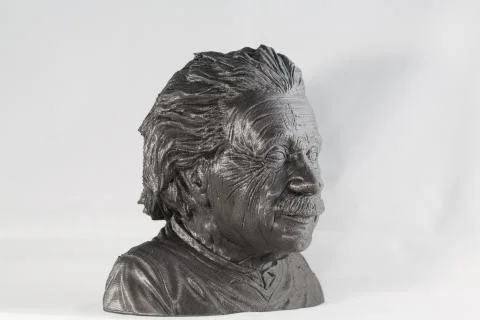 3D printed Albert Einstein Bust Fotos Stock