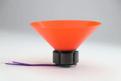 3D printed audio loudspeaker as a replacement for a broken radio speaker Stock Photos