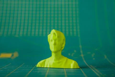 3D printed bust 스톡 사진