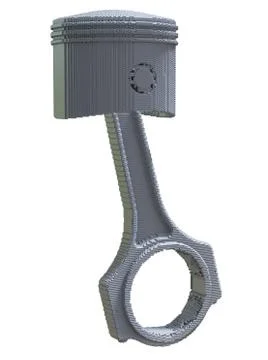 3d printed car piston isolated 스톡 일러스트