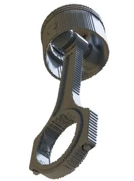 3d printed car piston isolated イラスト素材