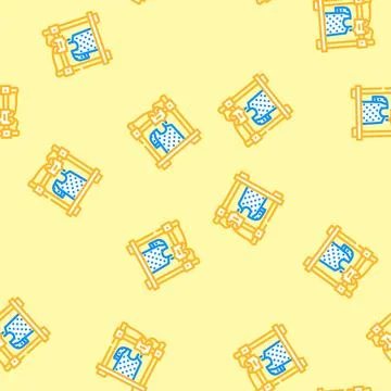 3d printed clothes future technology vector seamless pattern 스톡 일러스트