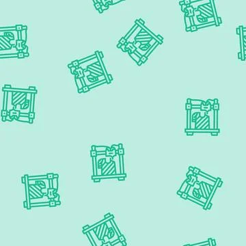 3d printed clothes future technology line vector seamless pattern Stock Illustration