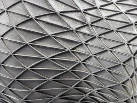 3D printed Intricate geometric pattern on textured surface showcasing moder.. Stock Photos