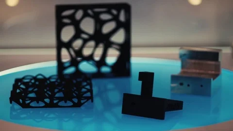 3D Printed Parts Stock Footage 80466605