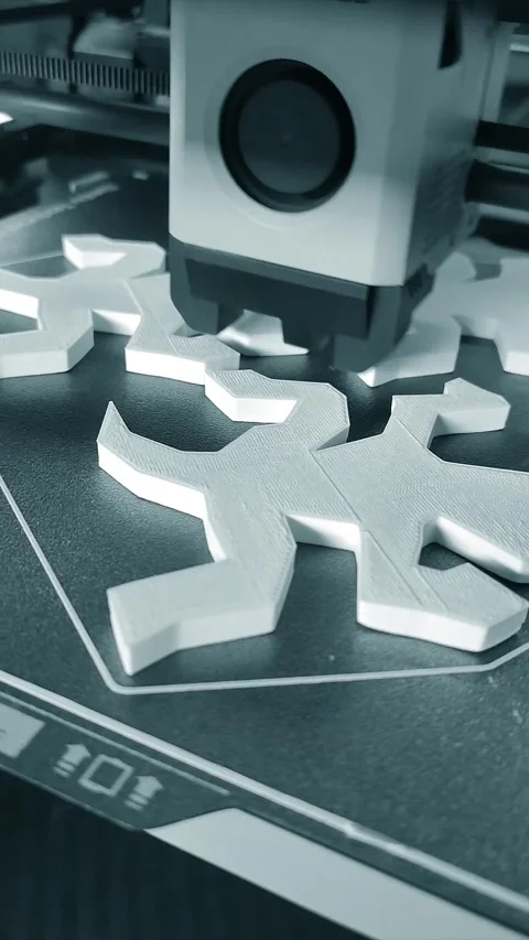 3D printer 3D printer printing process 3D printer printing object molten plastic Stock Footage 289929227