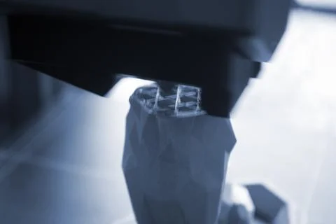 3D printer 3D printer printing process 3D printer creating object molten plastic Stock Photos