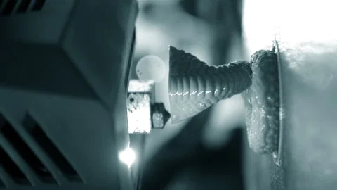 3D printer 3D printing 3d printer printing process. 3D printer creating Vertical Stock Footage 243665465