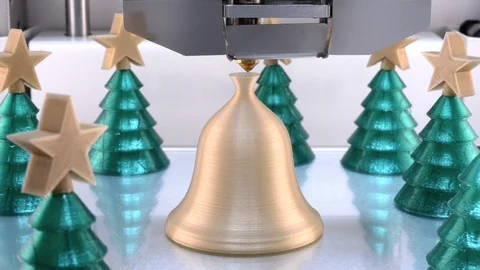 3d printer, 3d printing christmas decoration Vidéo 98824126