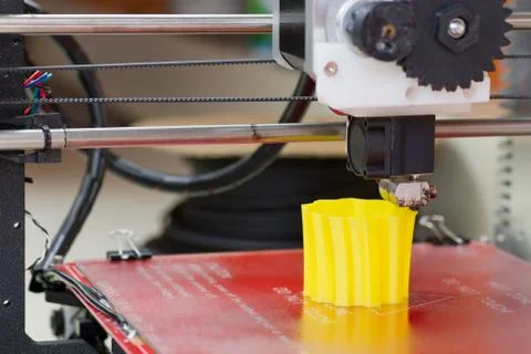 3D printer in action Stock Photos