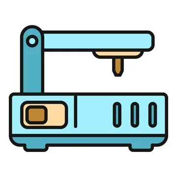 3d printer for additive manufacturing and prototyping Stock Illustration