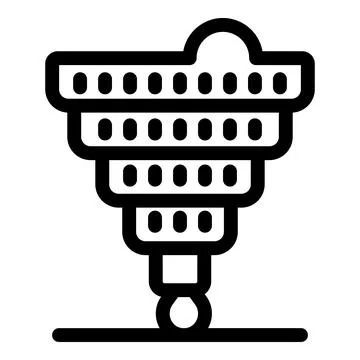 3d printer building a sphere using additive manufacturing technology Stock Illustration