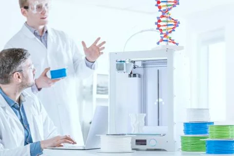 3d printer for chemistry research Stock Photos