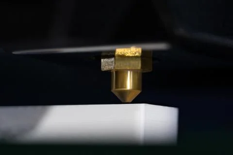 3D printer close-up prints the item High quality Stock Photos