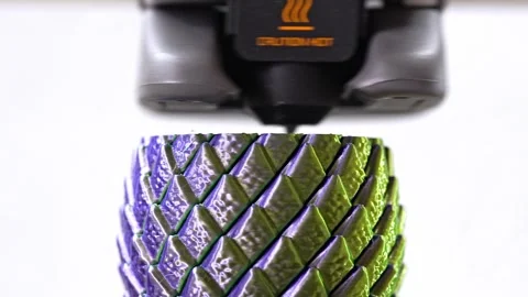 3D printer creates a detailed tire design Stock-Footage 344421213
