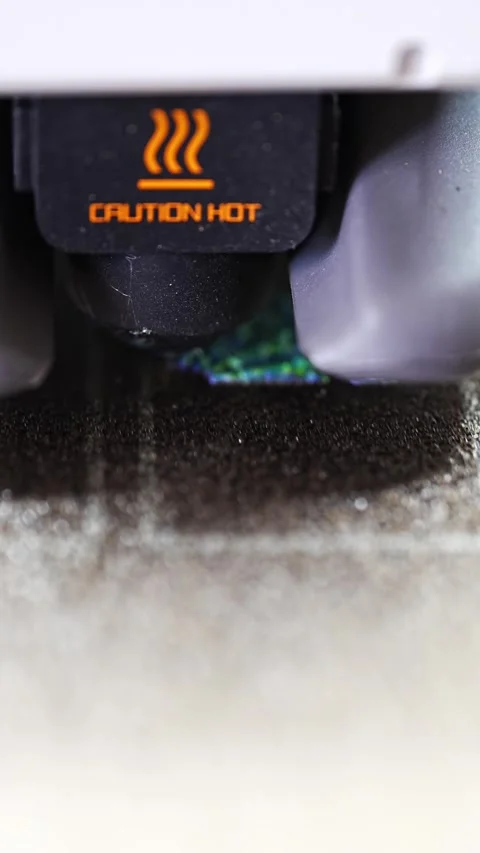 3D printer creates a new object in a workshop setting Stock-Footage 344420091