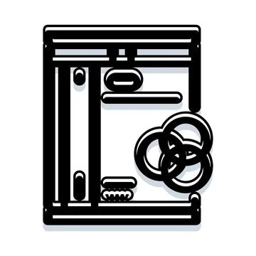 3d printer creating custom objects technology icon イラスト素材