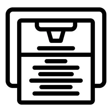 3d printer creating a document with innovative technology Illustrazione stock