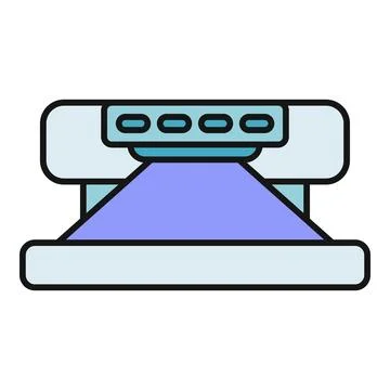3d printer creating object with additive manufacturing process Stock Illustration